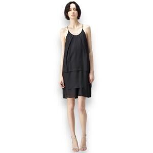 Acne Satya Tape Dress Black EUC 34 XS